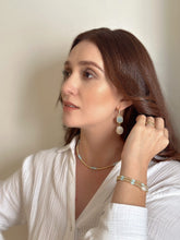 Load image into Gallery viewer, COVE blue agate earrings