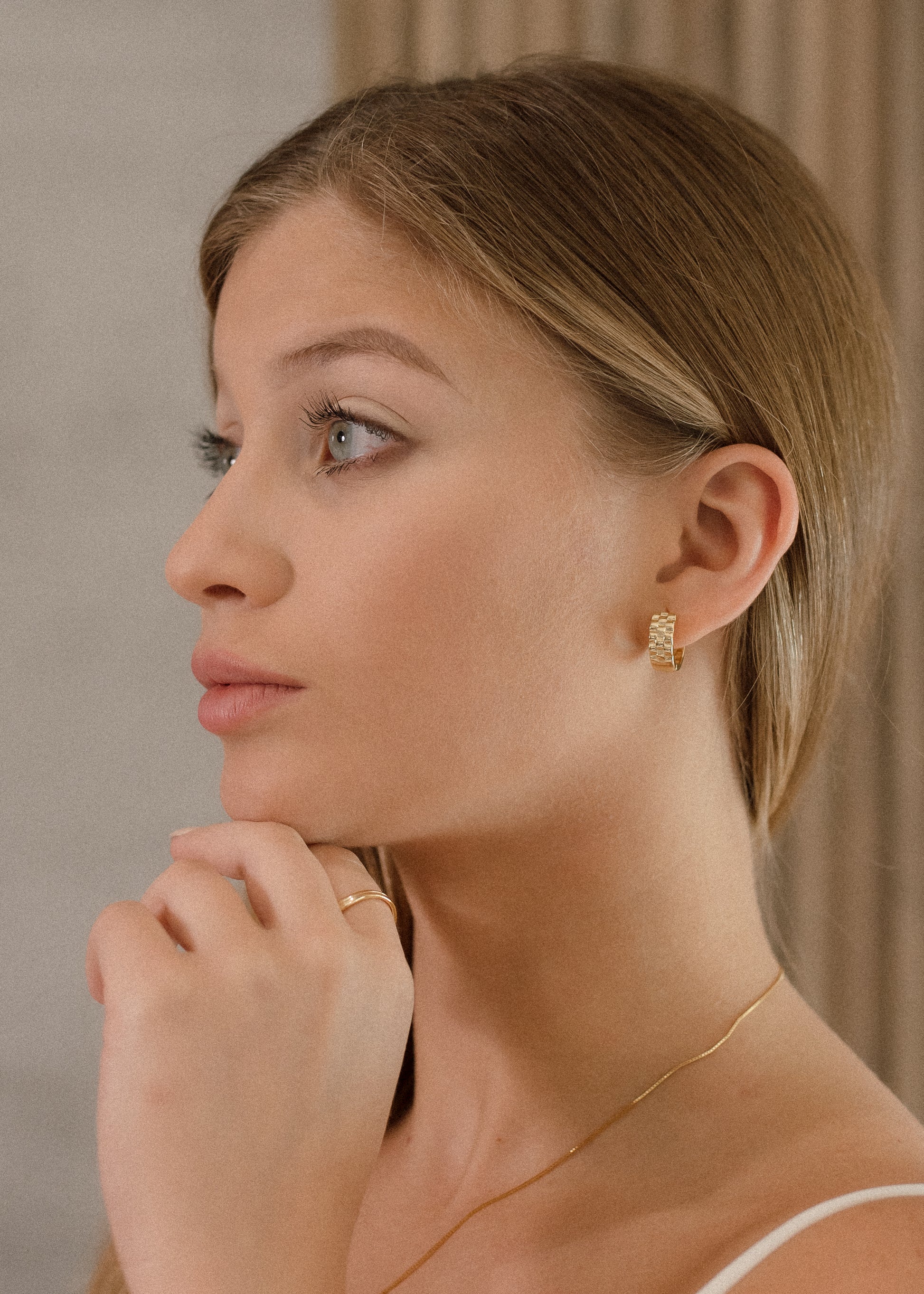 WATCH Huggie Earrings