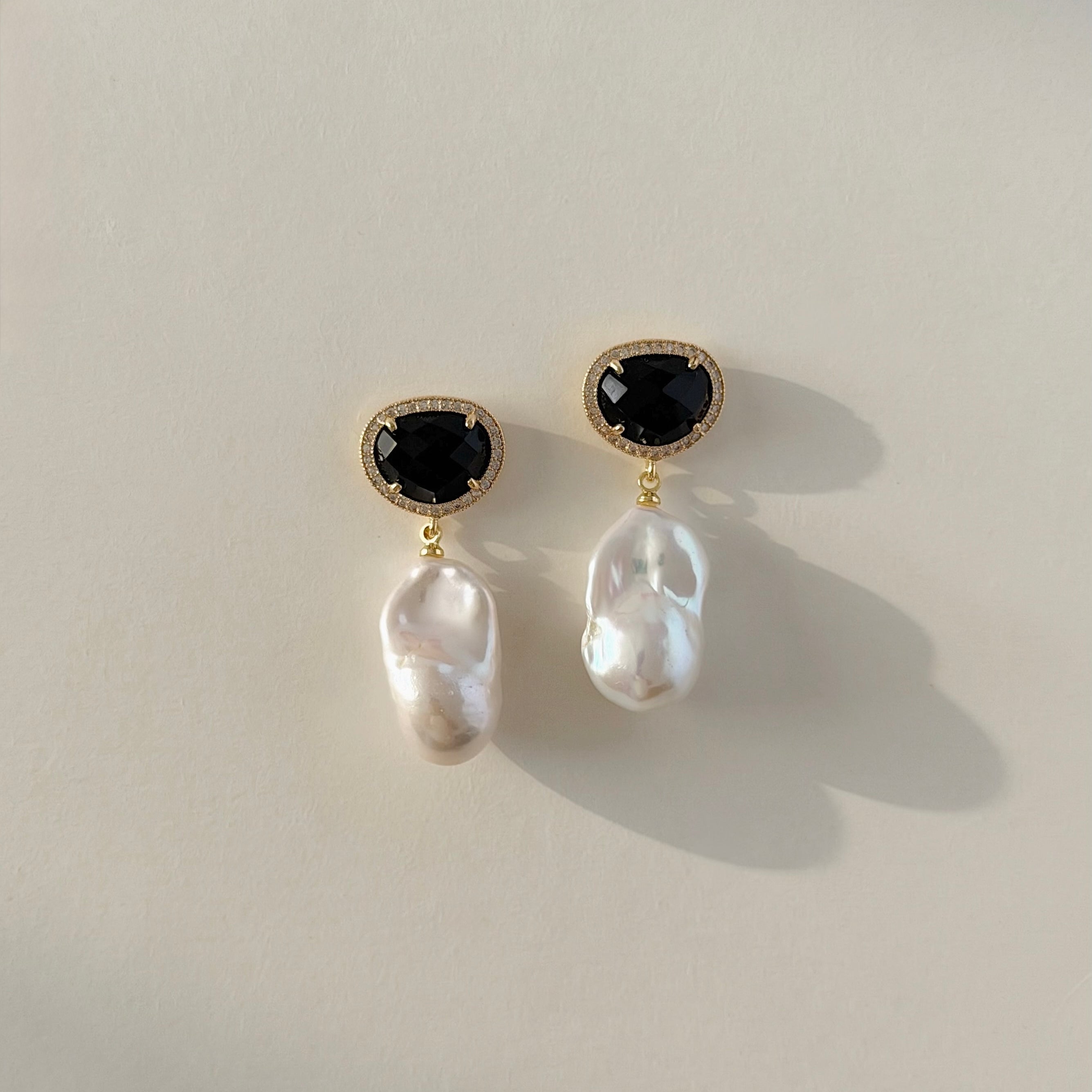 HAZEL Black Onyx Earrings