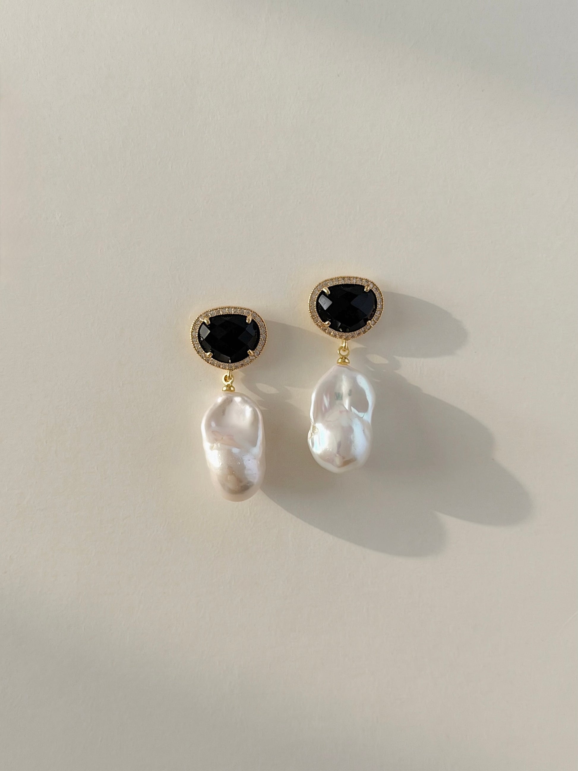 HAZEL Black Onyx Earrings