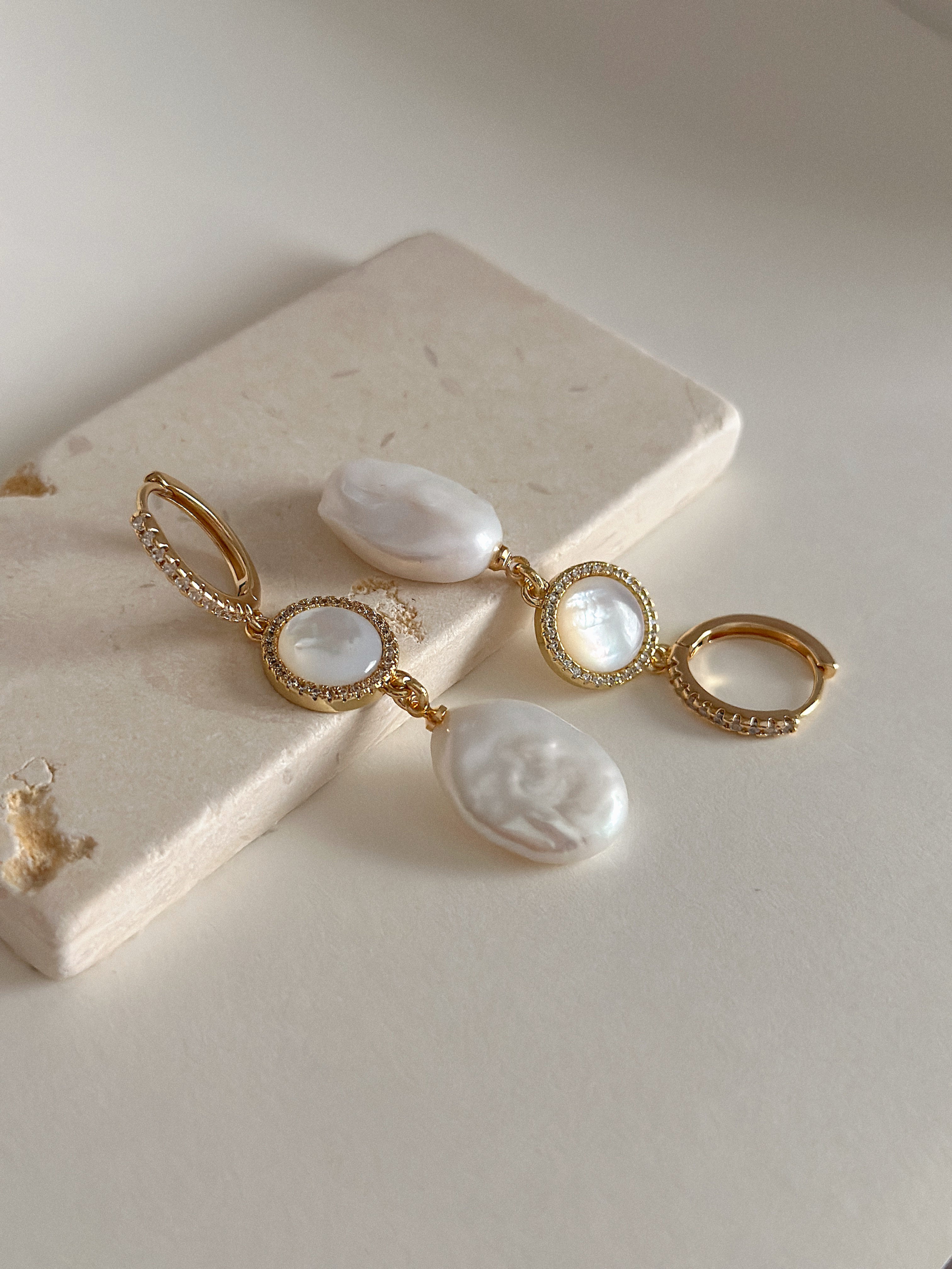 AINE moonstone earrings