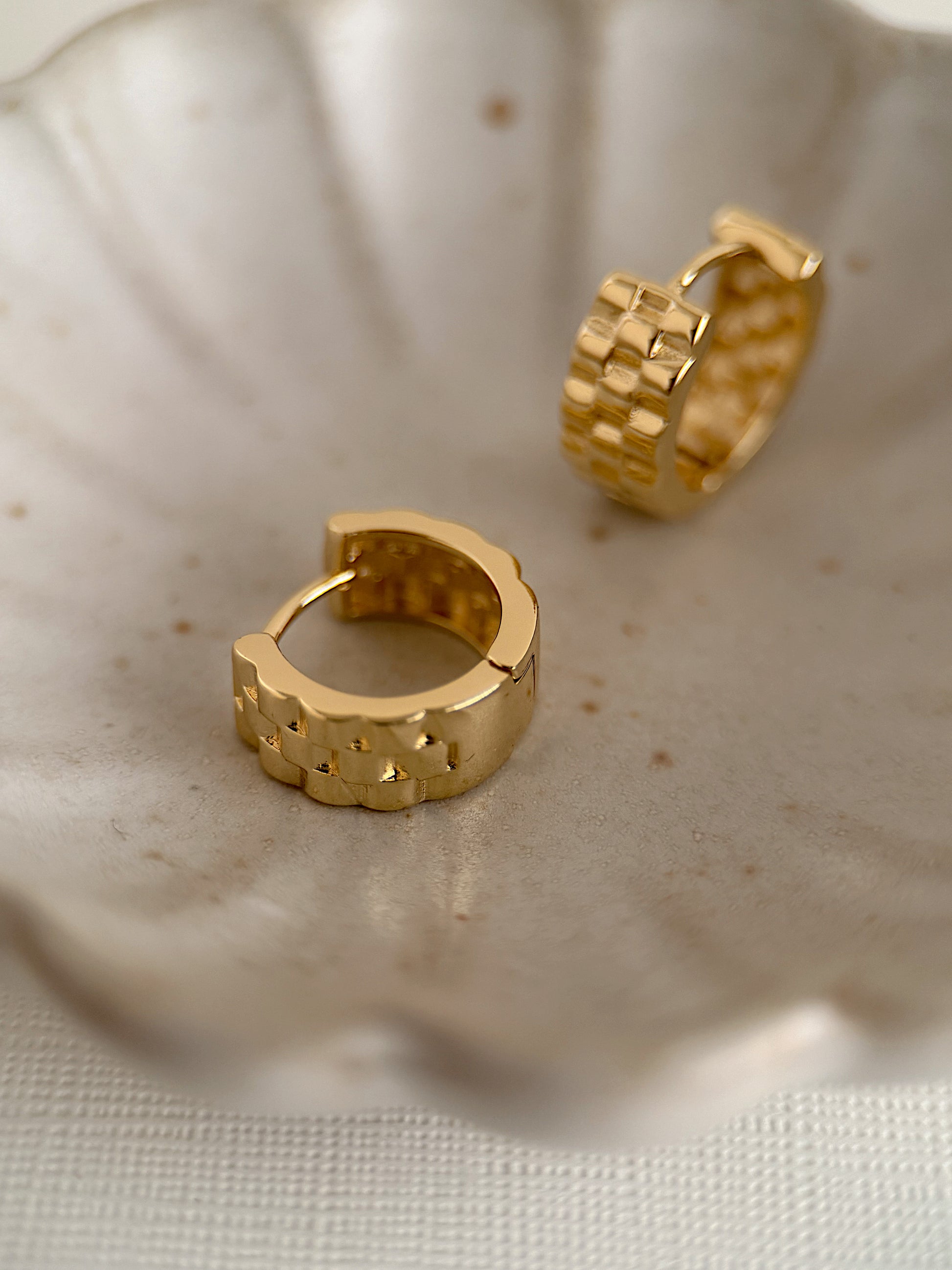 WATCH Huggie Earrings