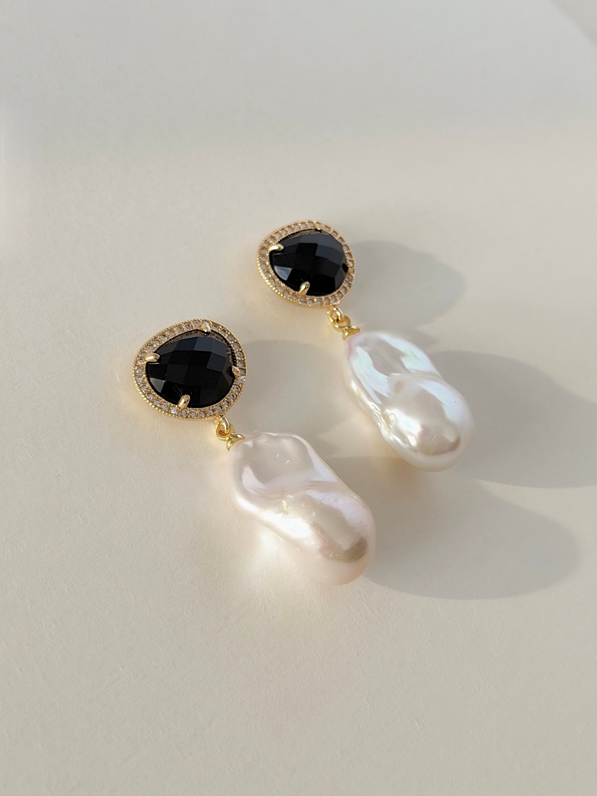 HAZEL Black Onyx Earrings