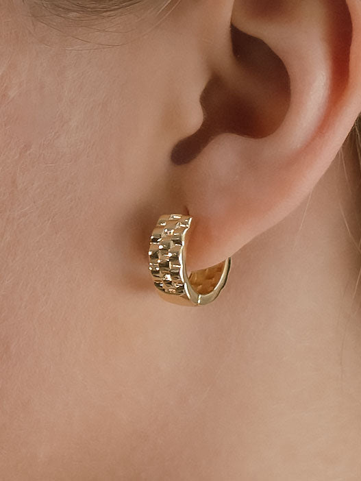 WATCH Huggie Earrings