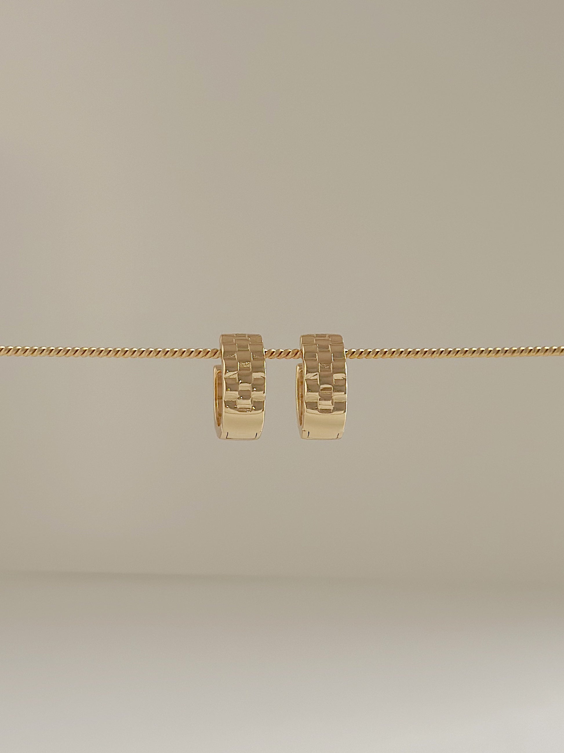 WATCH Huggie Earrings