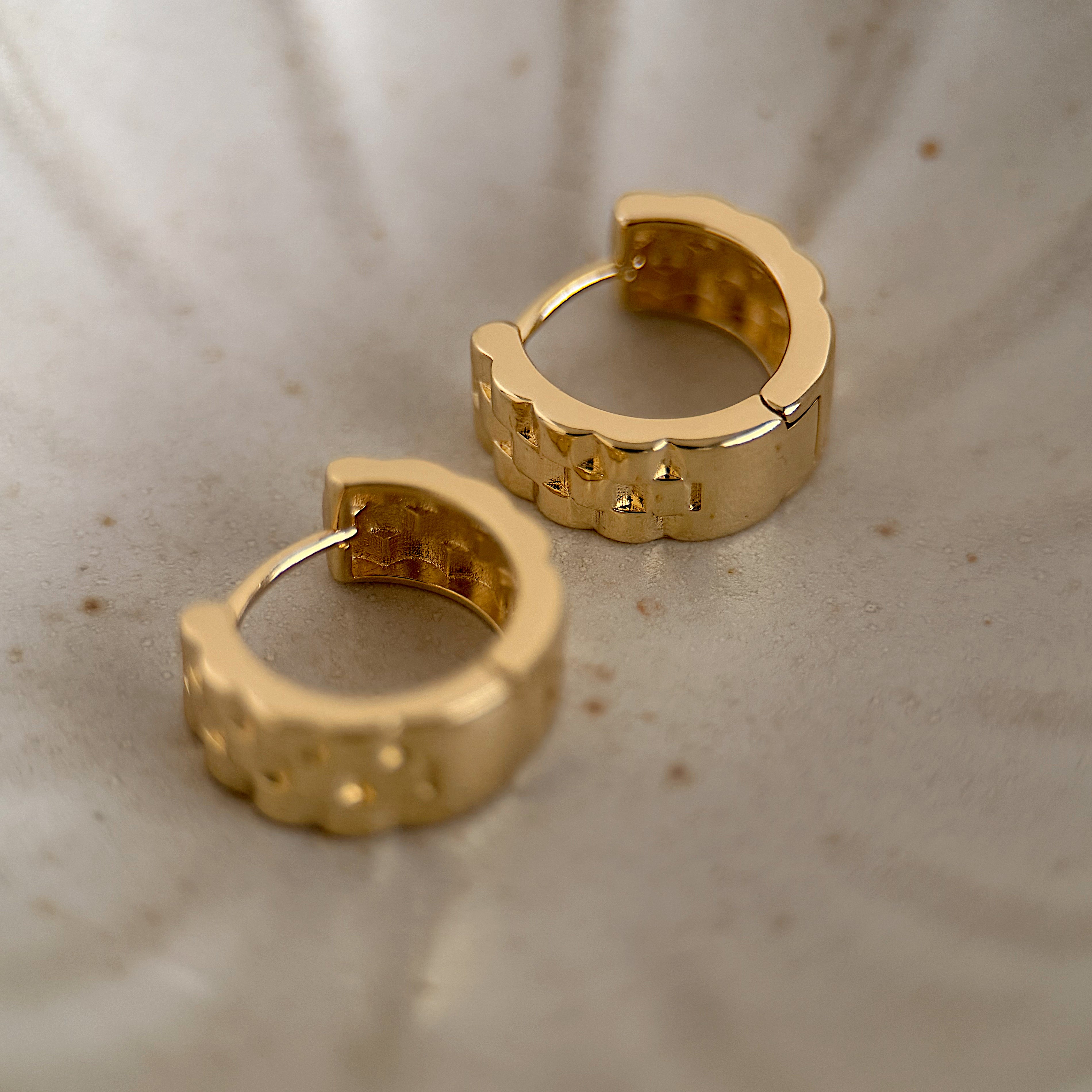 WATCH Huggie Earrings