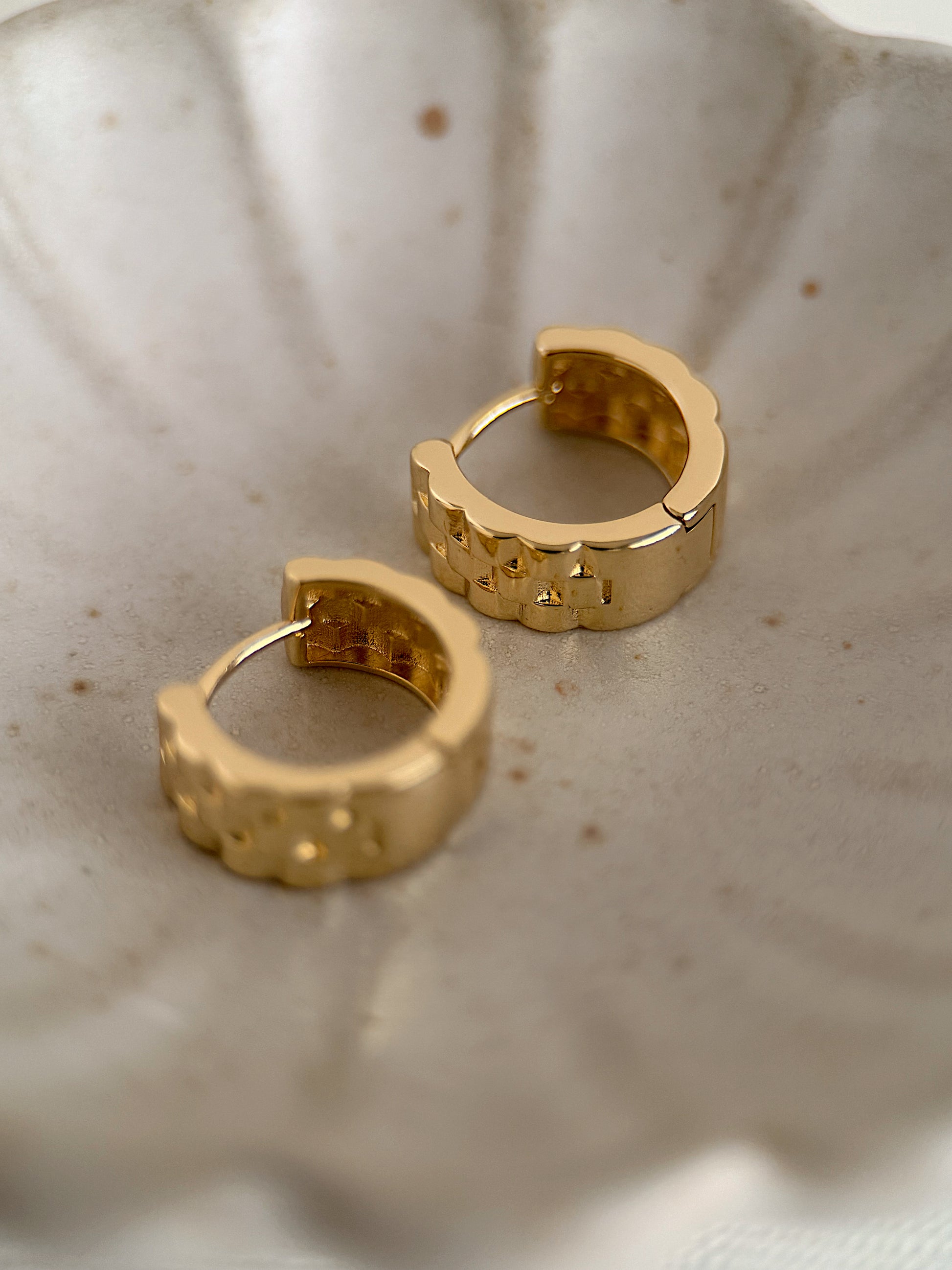 WATCH Huggie Earrings