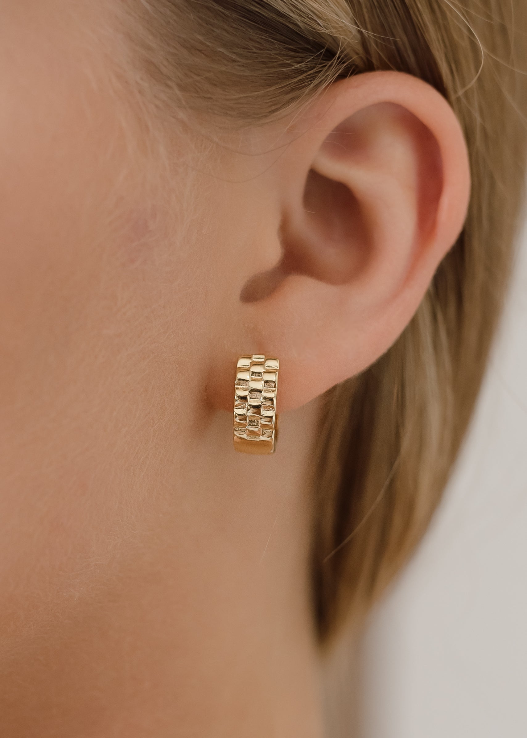 WATCH Huggie Earrings