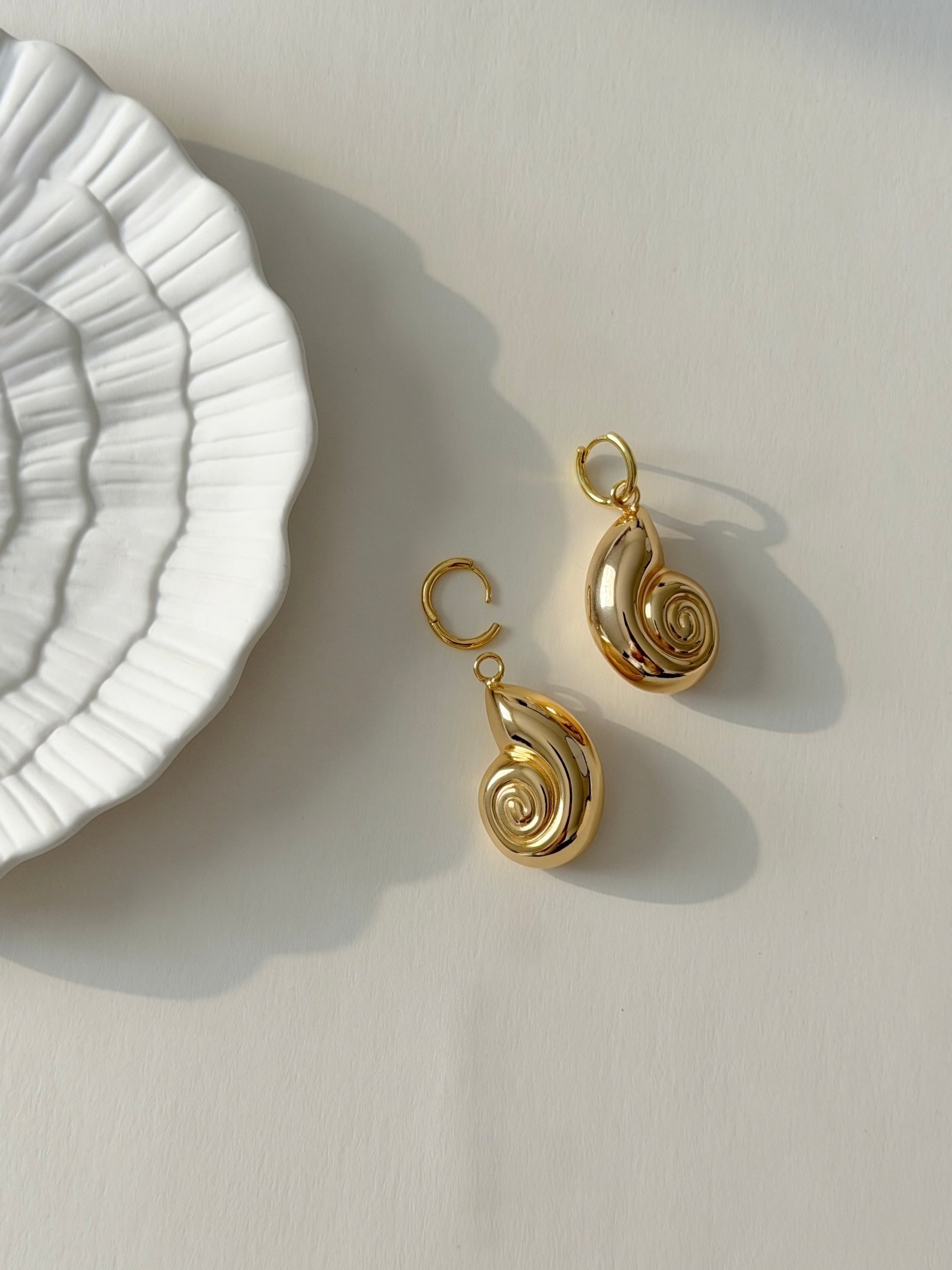 CORAL Hoop Earrings