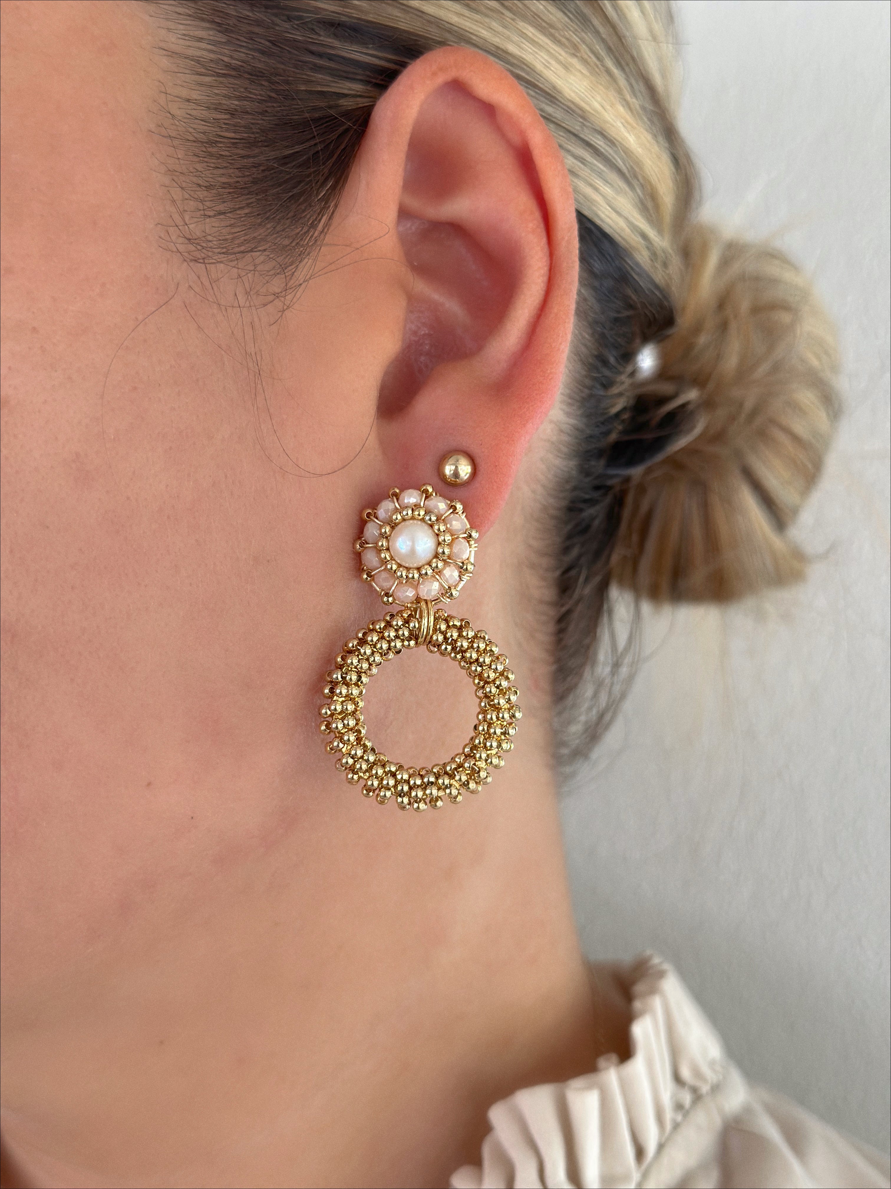 AURORA blush earrings