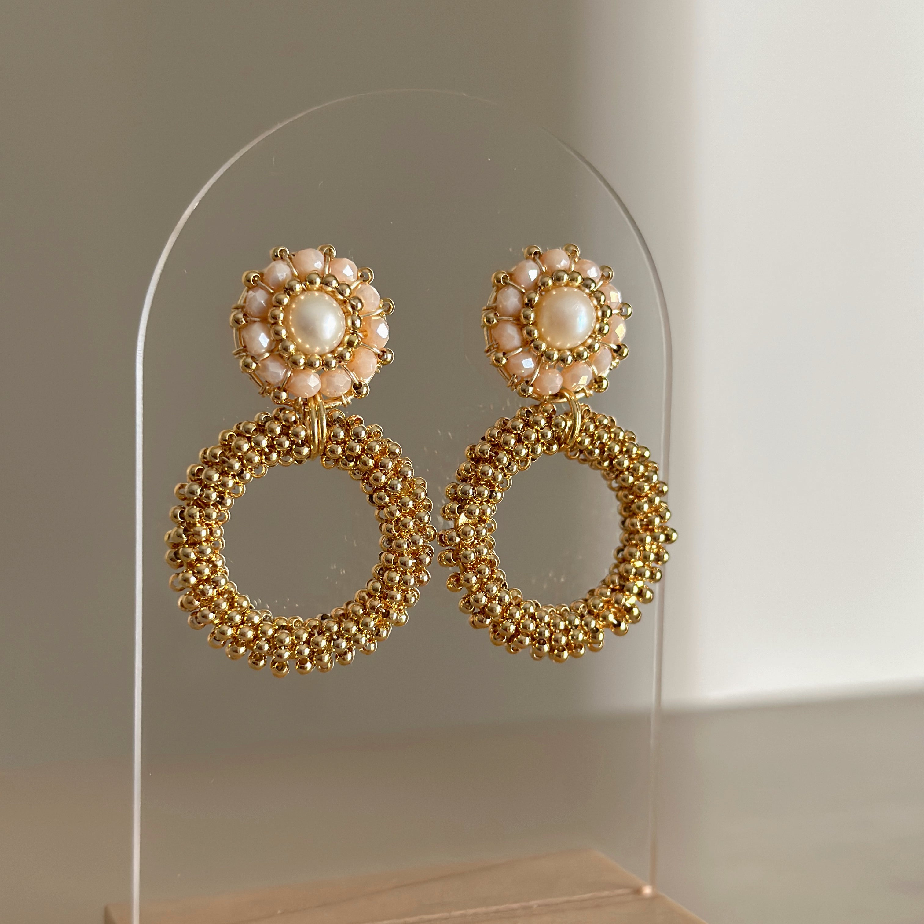 AURORA blush earrings