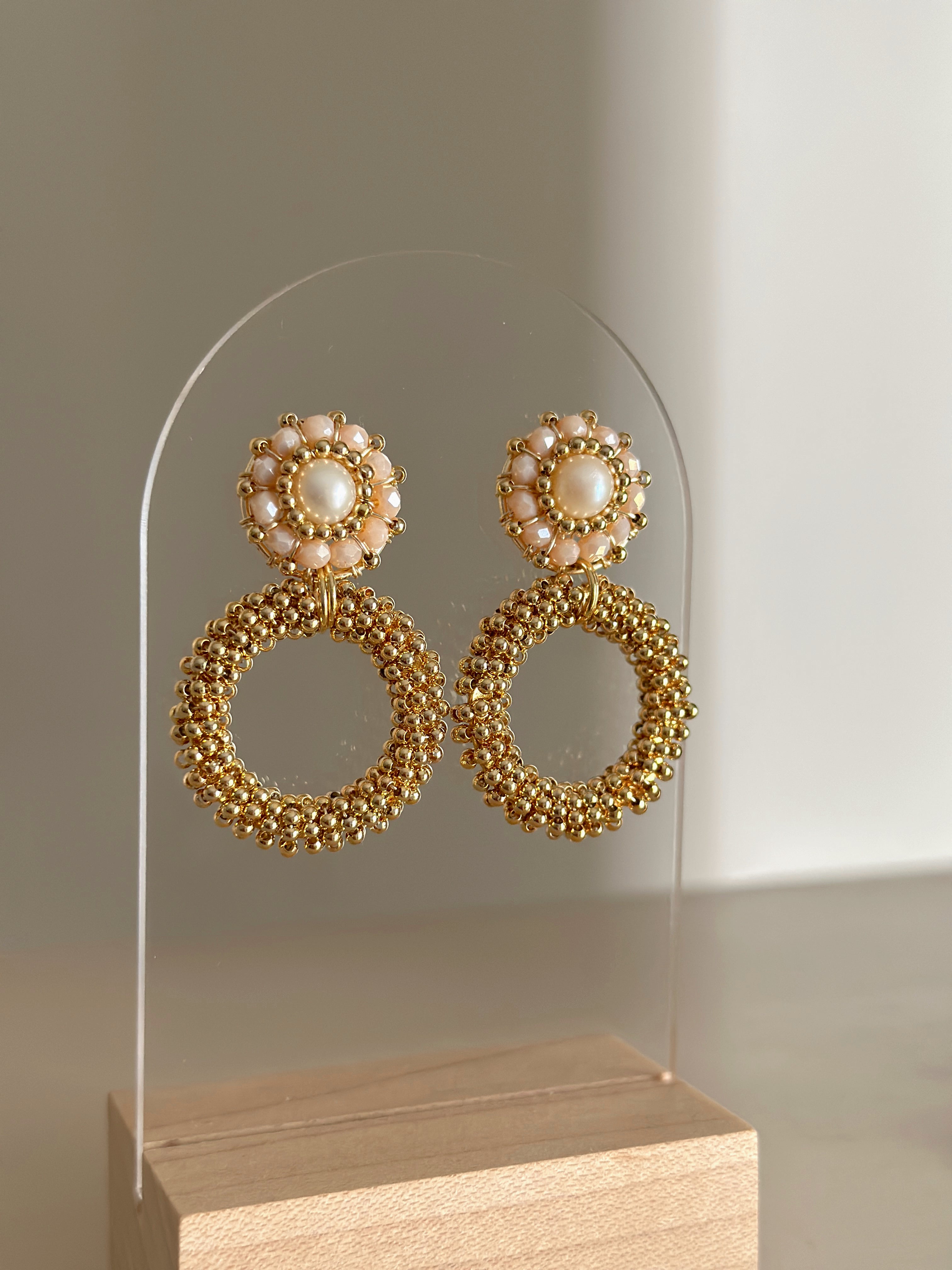 AURORA blush earrings